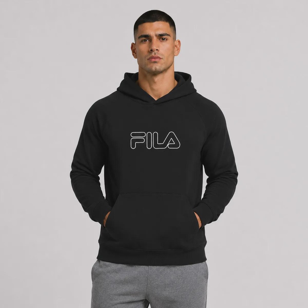 Blusão de Moletom com Capuz Fila Outline Light Masculino