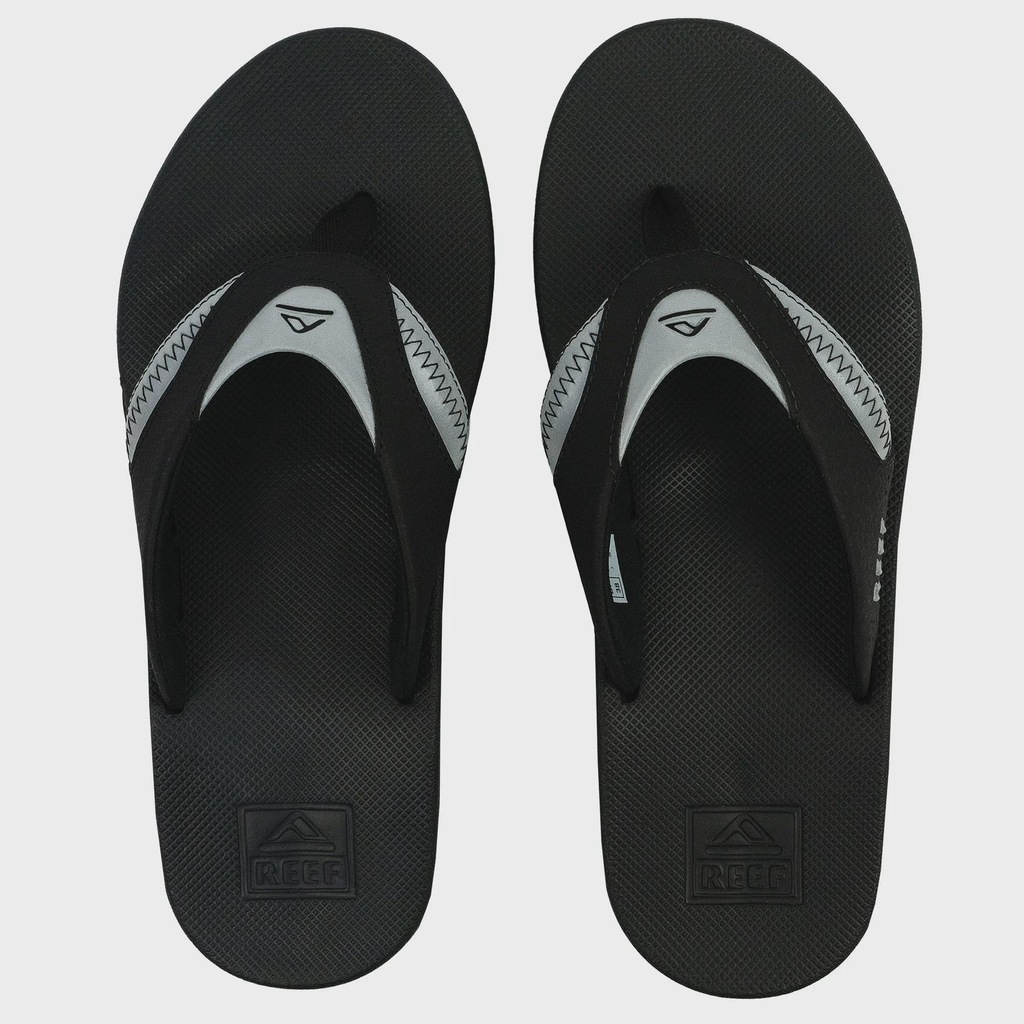 Chinelo Reef Mick Fanning Black Reflective - Masculino