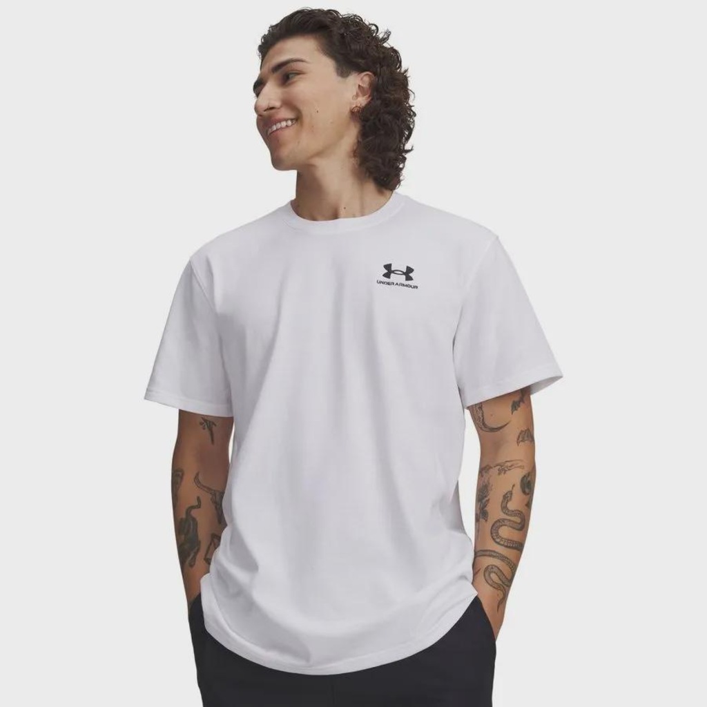 Camiseta Under Armour Logo Heavyweight - Masculina