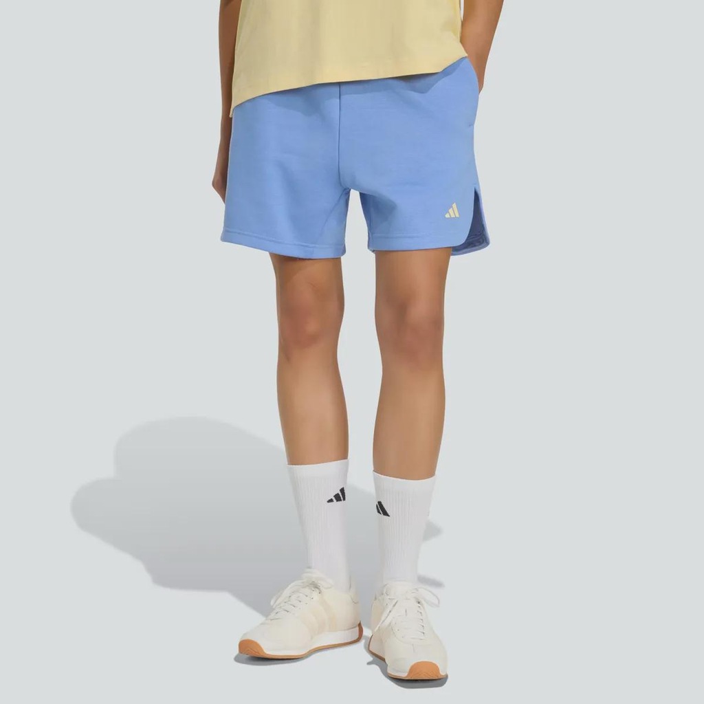Short Adidas 3 Stripes Studio Fleece Loose Feminino