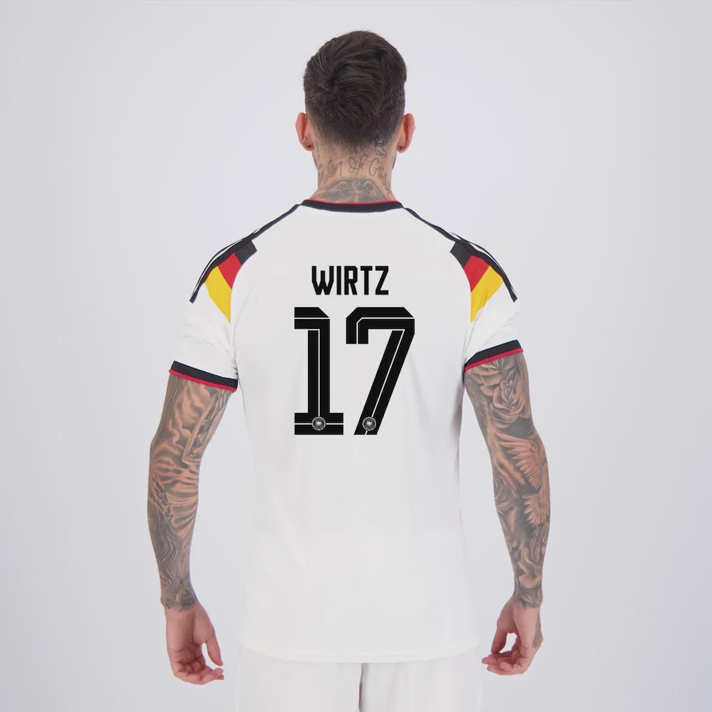 Camisa Alemanha I 26/27 17 Wirtz Adidas Masculina