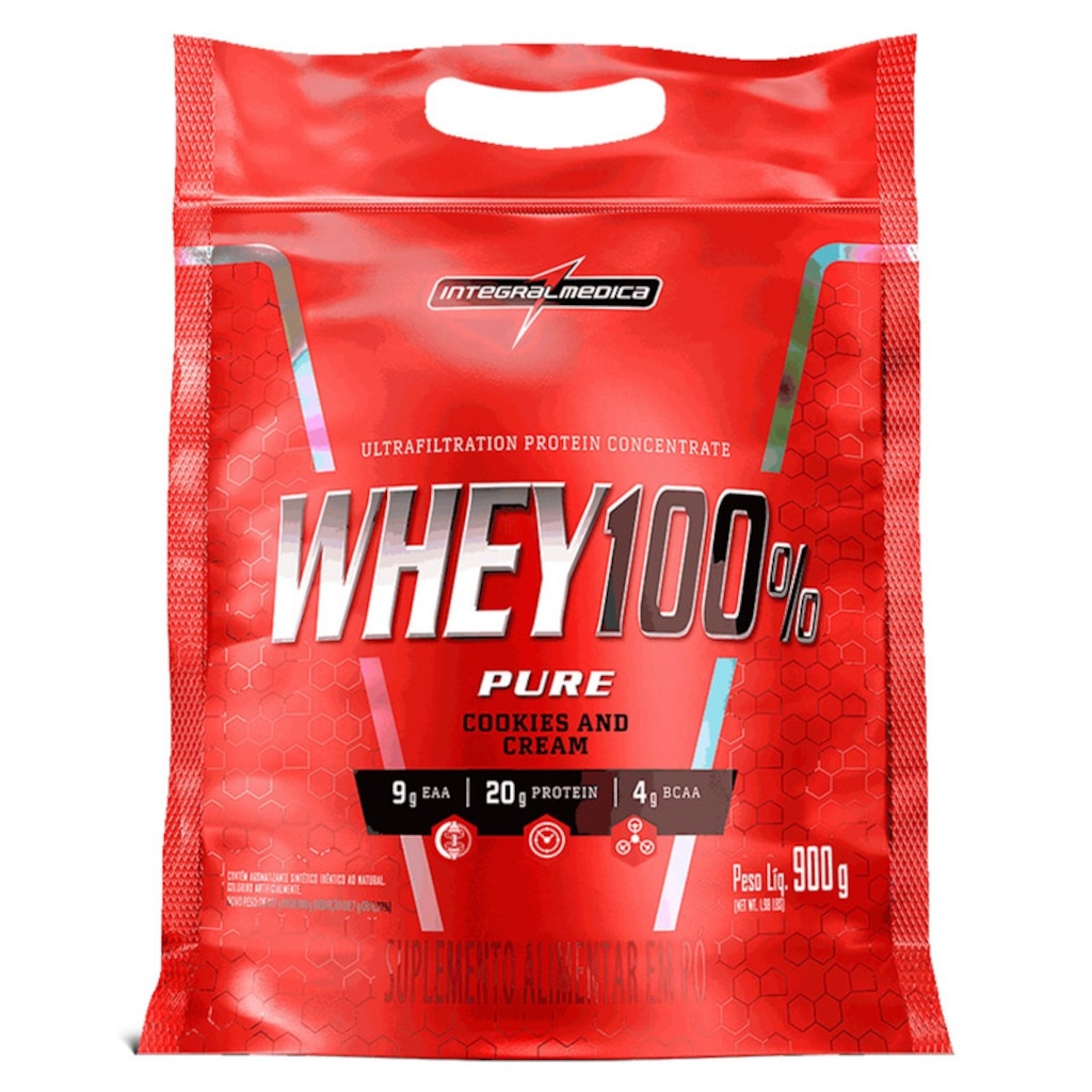Proteína Concentrada Integralmedica Whey 100% Pure 900g