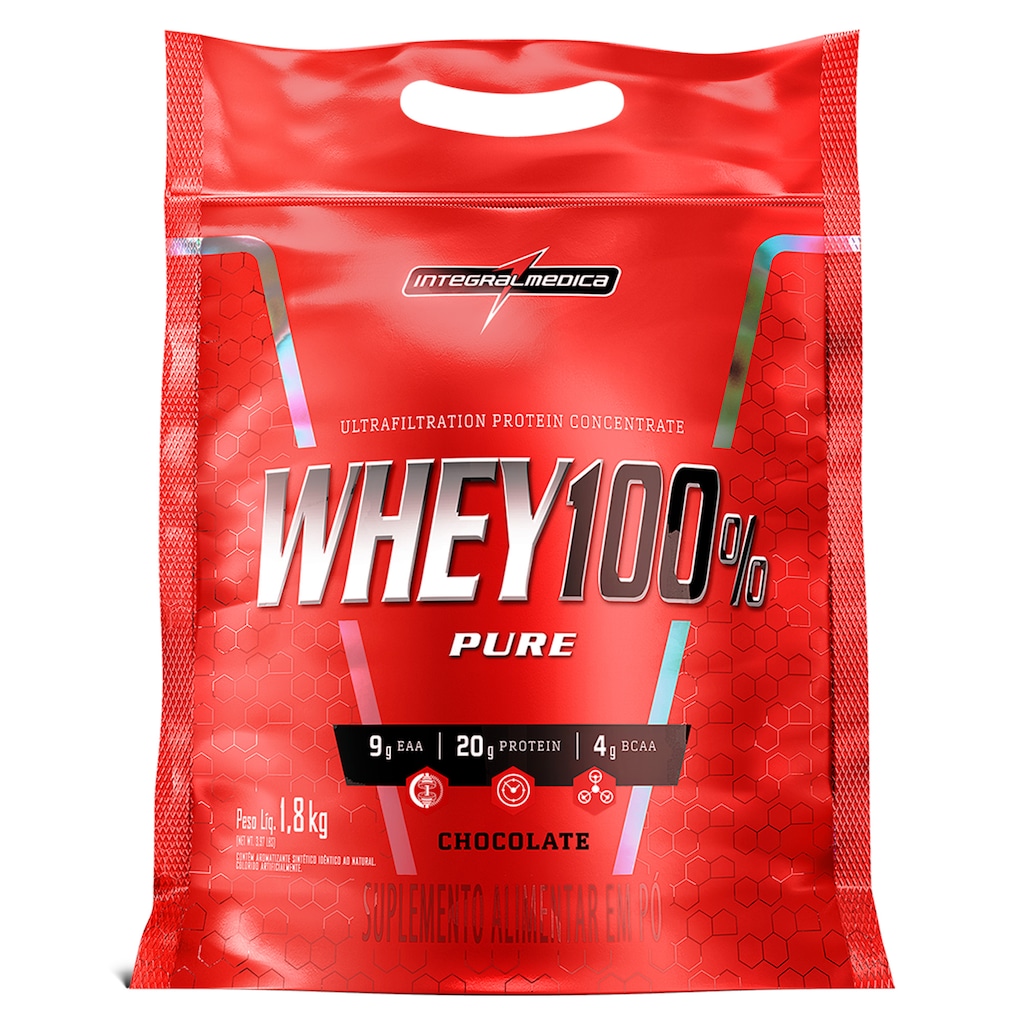 Whey 100% Pure 1,8kg Pouch Integralmedica
