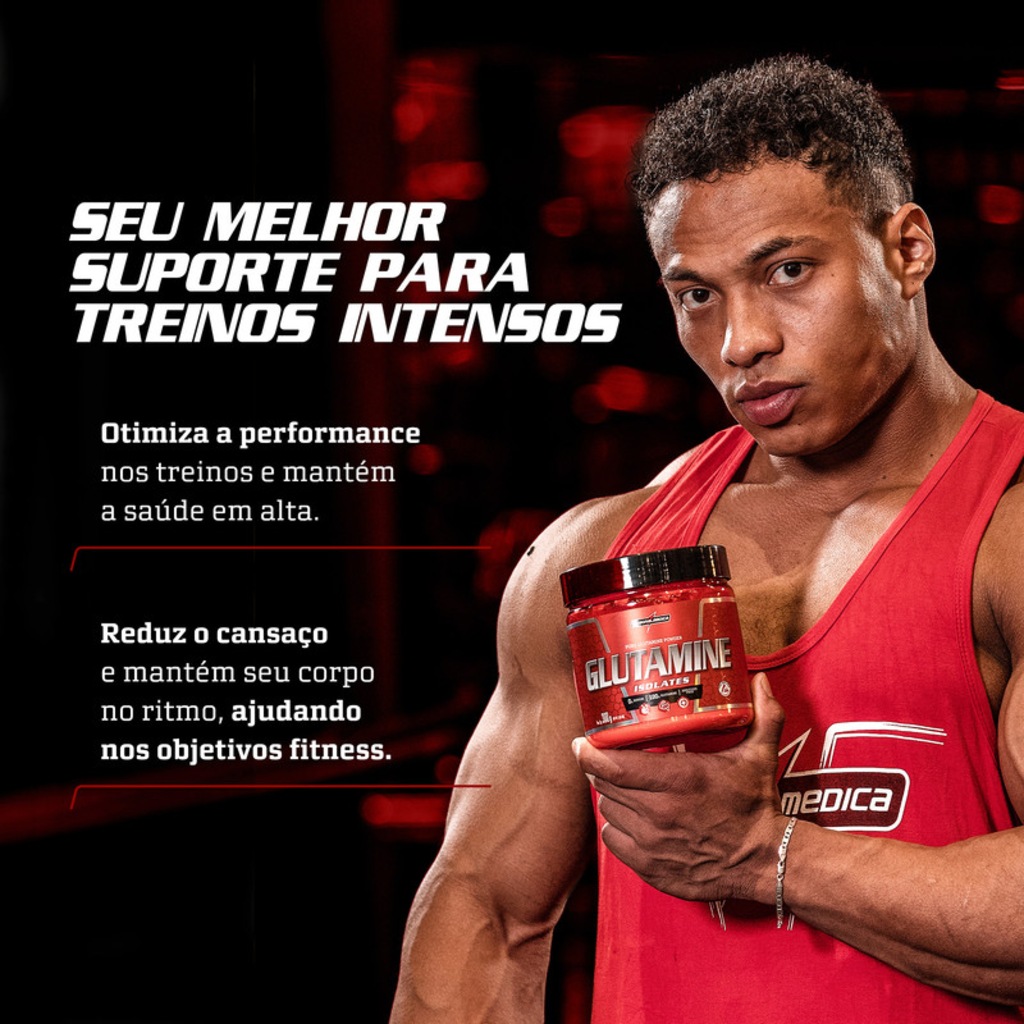 Imagem 5 do produto Glutamina Natural Integralmedica Glutamine 300g