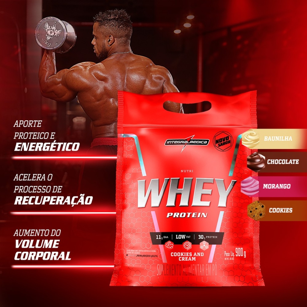 Imagem 2 do produto Hipercalórico NutriWhey 900g Pouch Integralmedica