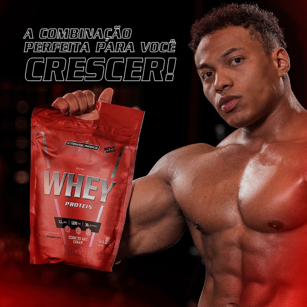 Imagem 4 do produto Hipercalórico NutriWhey 900g Pouch Integralmedica