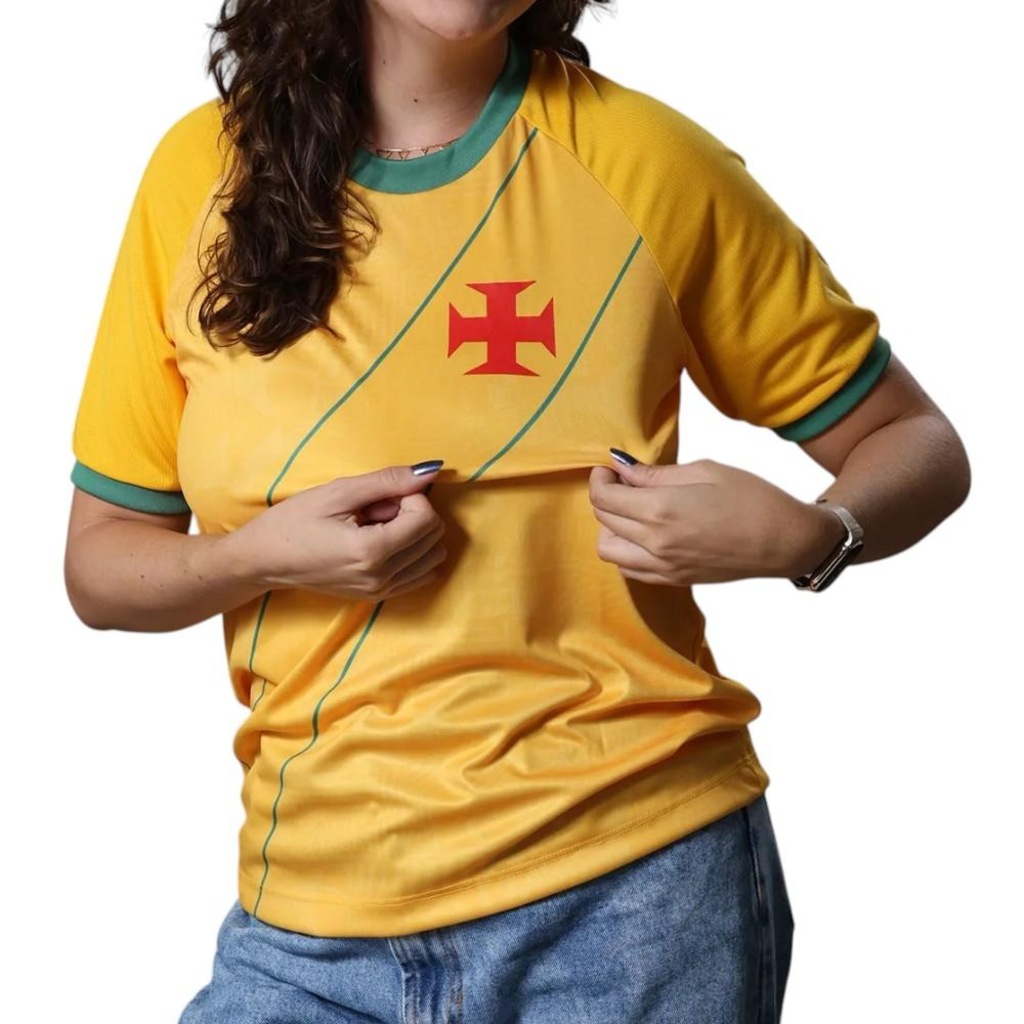 Camiseta do Vasco Folha Braziline - Feminina
