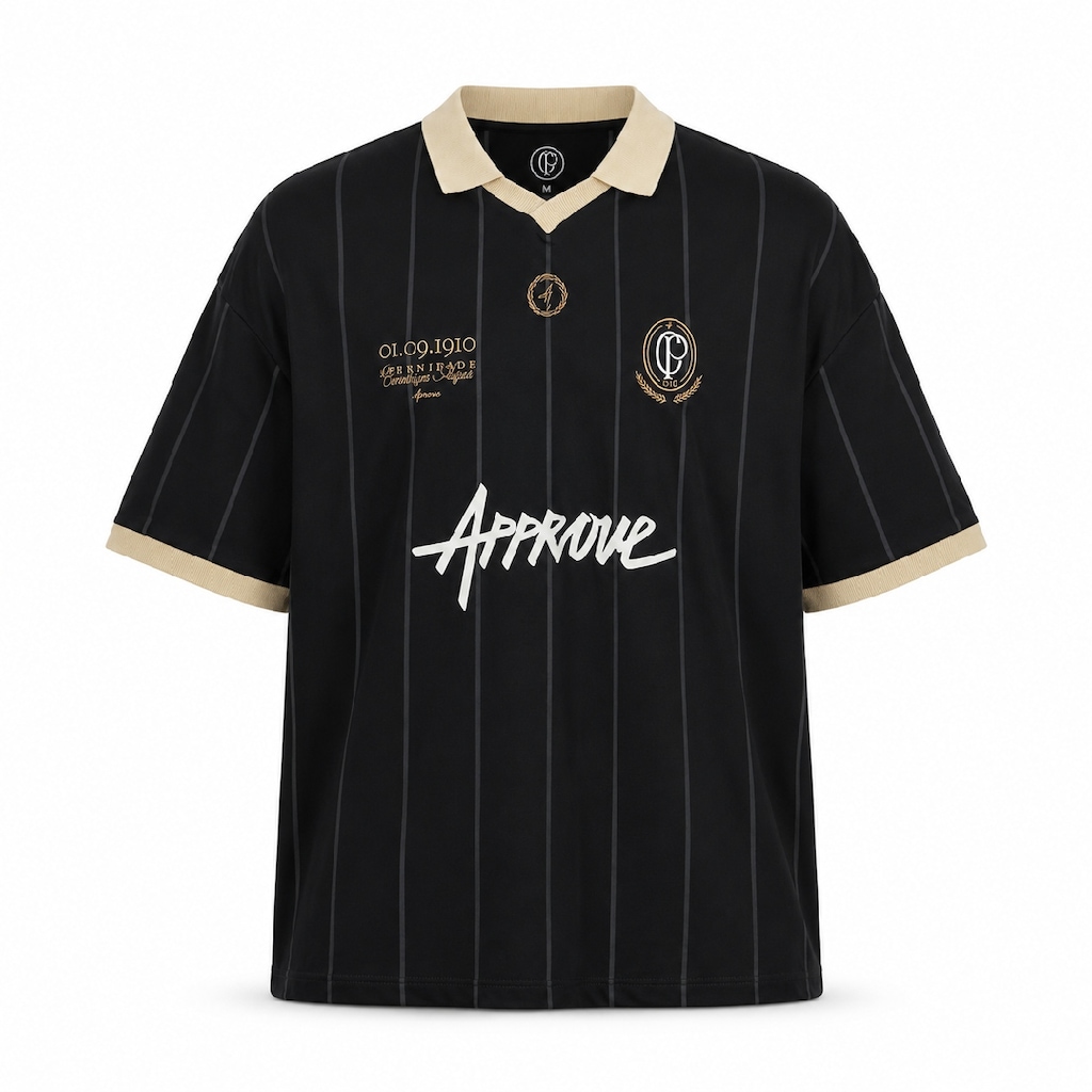 Camisa Polo do Corinthians Approve Huge Centenário Oversized - Masculina