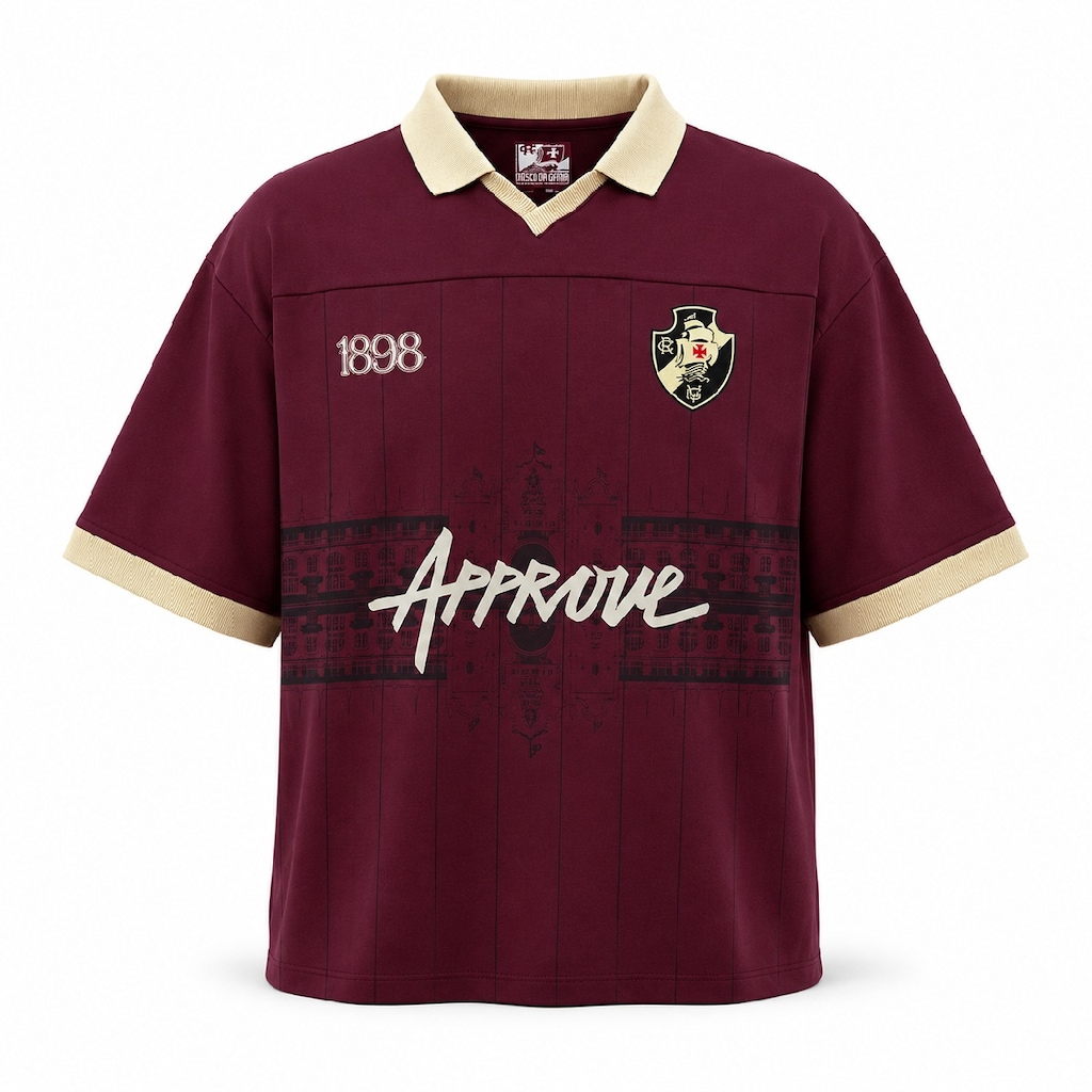 Camisa do Vasco Da Gama Approve Polo Huge 1898 - Masculina