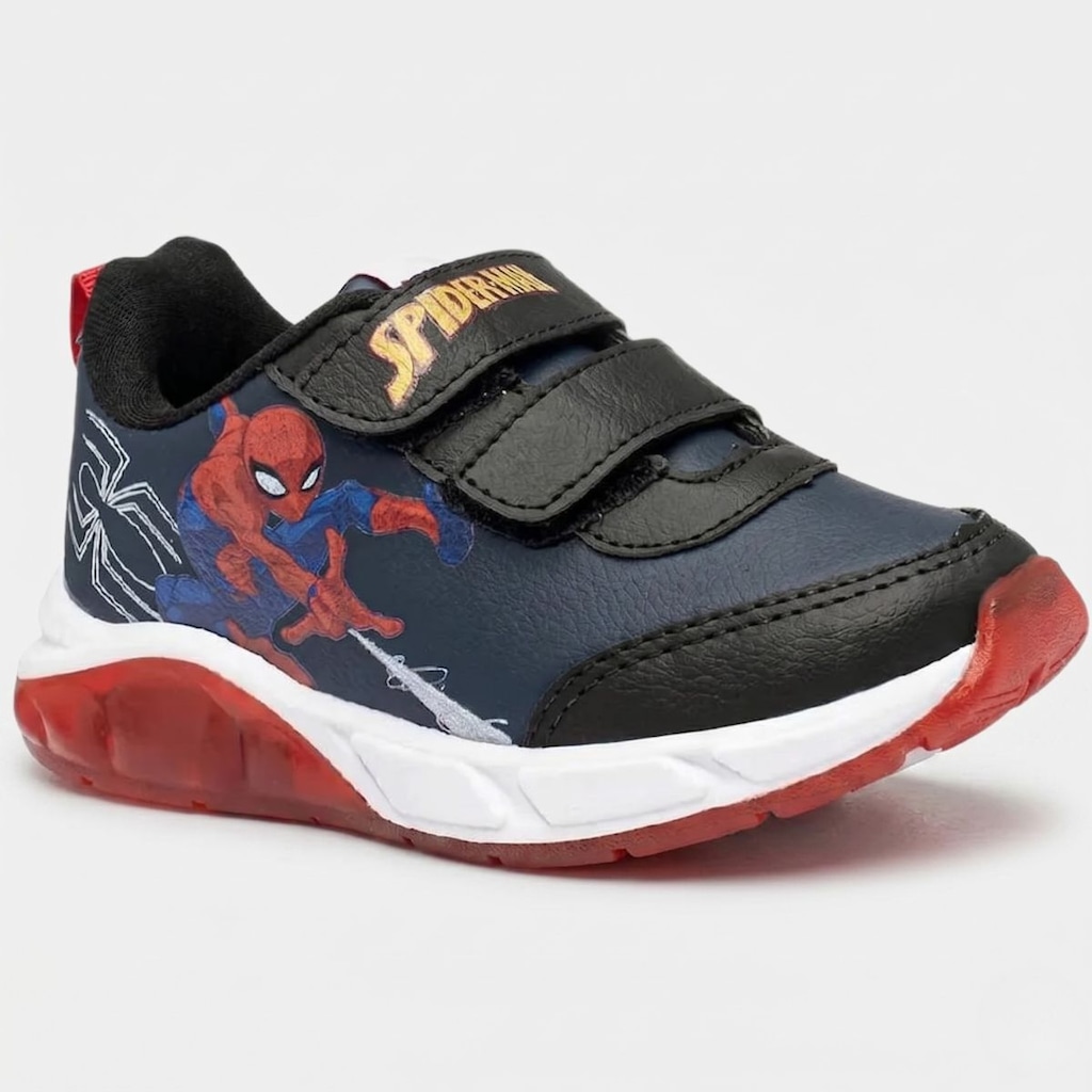 Tênis Marvel Spider Man Led Velcro Menino - Infantil