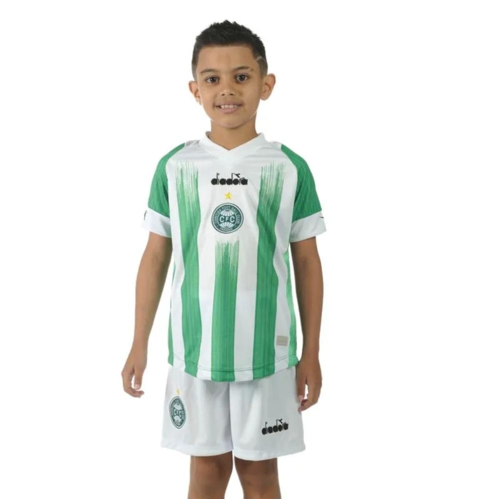 Kit Coritiba Torcedor Oficial Diadora Infantil