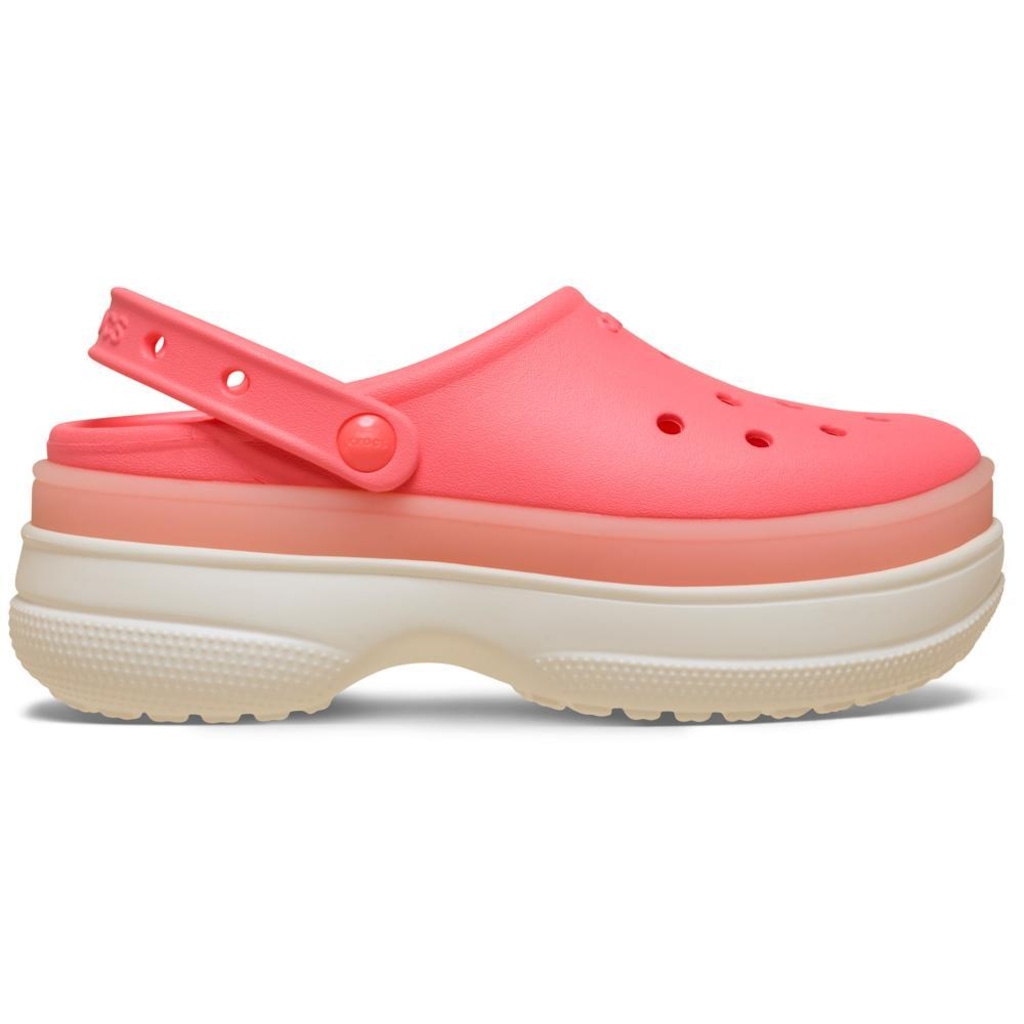 Sandália Crocs Frosted Stacked Clog Guava - Unissex