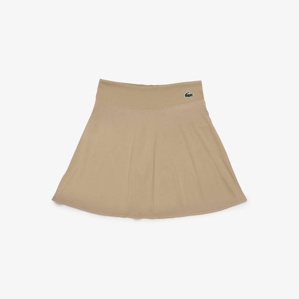 Saia esportiva com short de malha integrado Lacoste Feminina - Foto 1