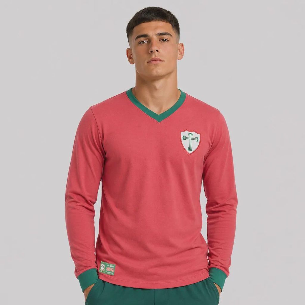 Camisa da Portuguesa Retrô 1935 Manga Longa Masculina