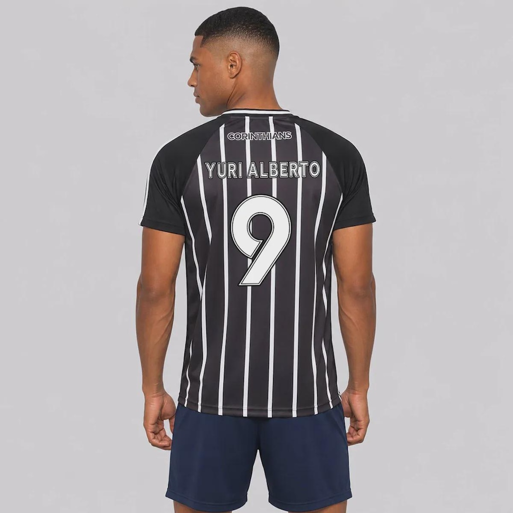 Camisa do Corinthians Raglan Dry 9 Yuri Alberto Masculina