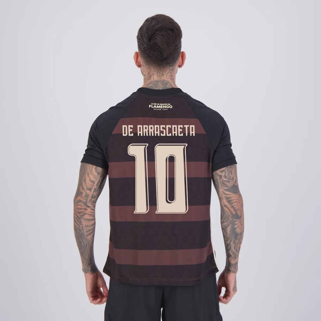 Camisa do Flamengo Consciência Negra Diamante 10 De Arrascaeta Masculina