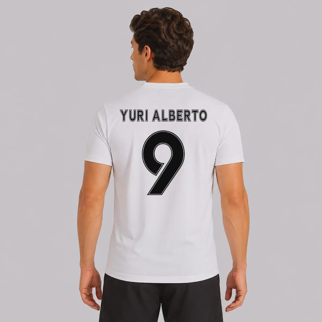 Camisa do Corinthians Brasão Dry 9 Yuri Alberto Masculina