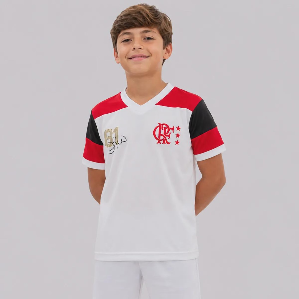 Camisa do Flamengo Zico Retrô Premium Infantil
