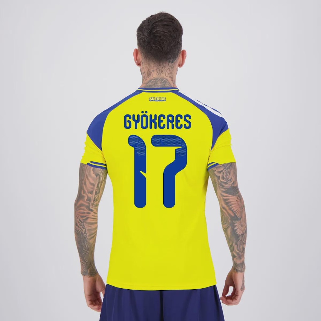 Camisa Suécia I 26/27 17 Gyökeres adidas Masculina