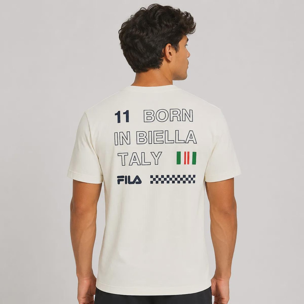 Imagem 4 do produto Camiseta Fila Over Born In Biella Graphic Masculina