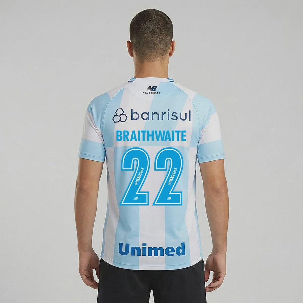 Camisa do Grêmio II 26/27 22 Braithwaite New Balance Masculina