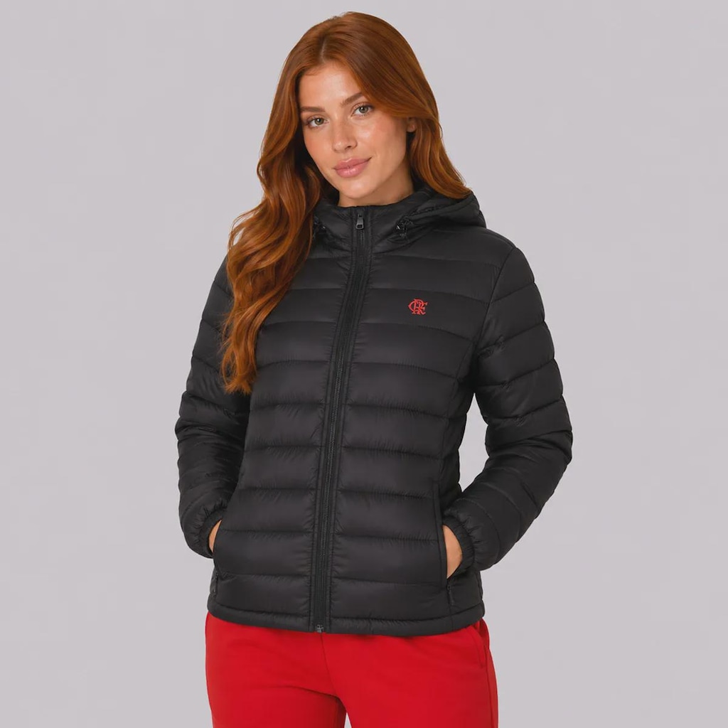 Jaqueta do Flamengo Puffer Feminina