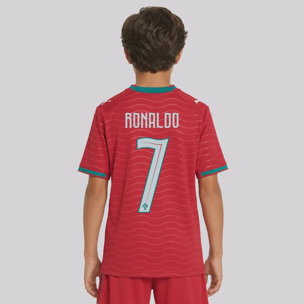 Camisa Portugal I 26/27 7 Ronaldo Puma Infantil
