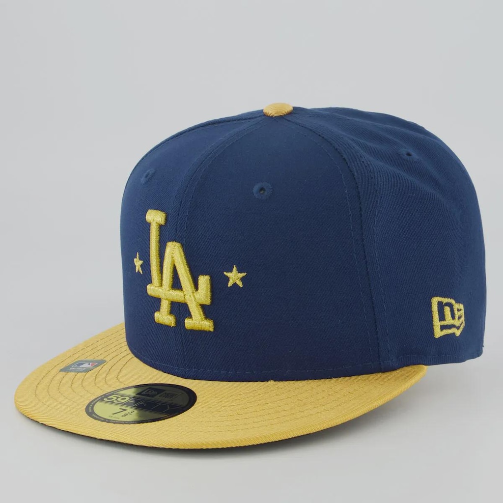 Boné New Era Los Angeles Dodgers 5950 Gold Collection MLB
