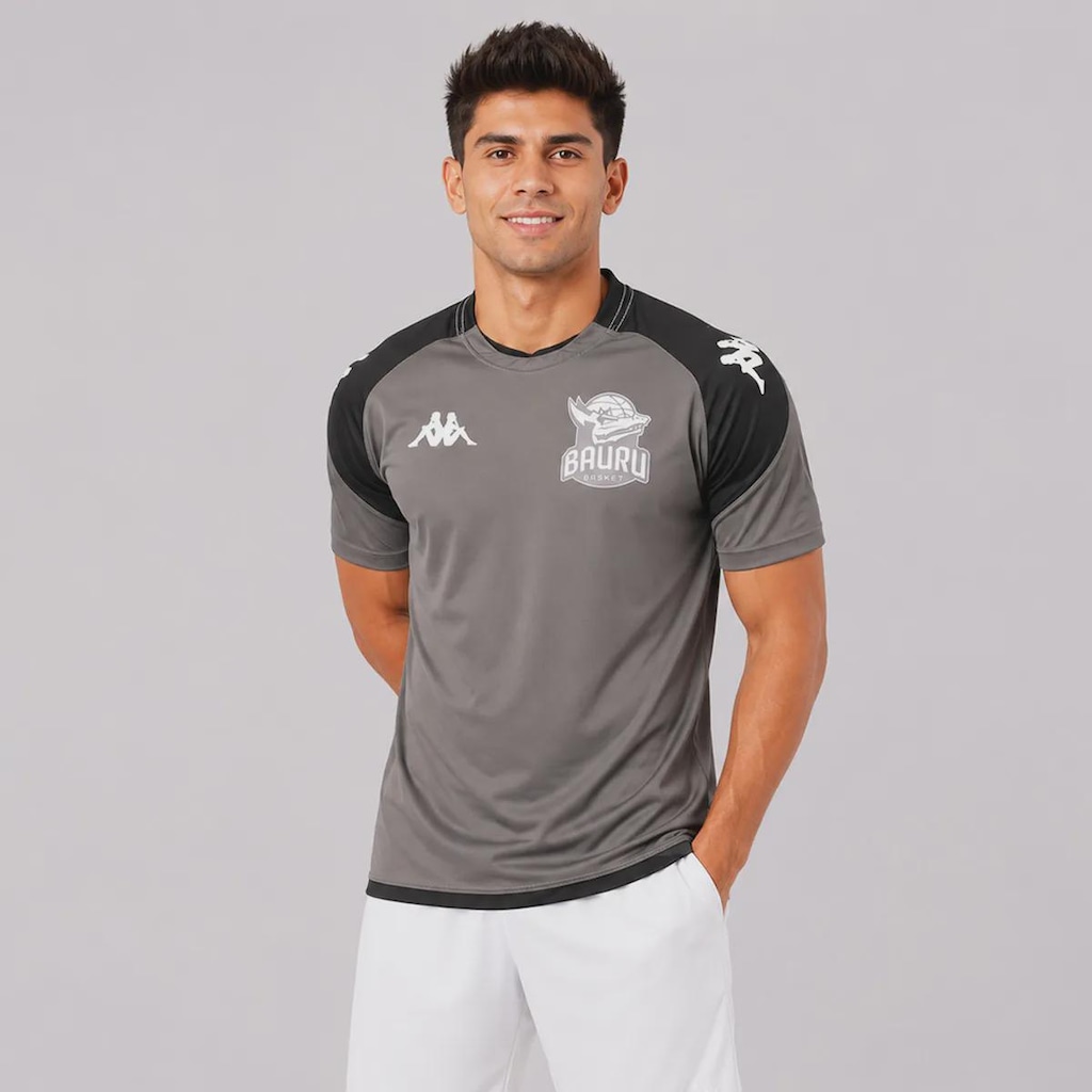 Camiseta Kappa Bauru Aquecimento 2026 Basquete Masculina