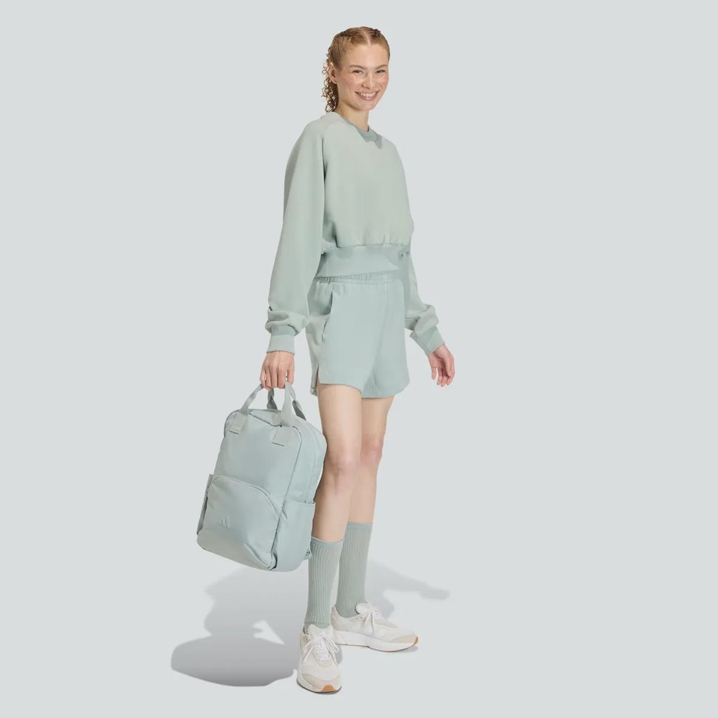 Imagem 3 do produto Blusão de Moletom Cropped adidas Soft Lux Feminino