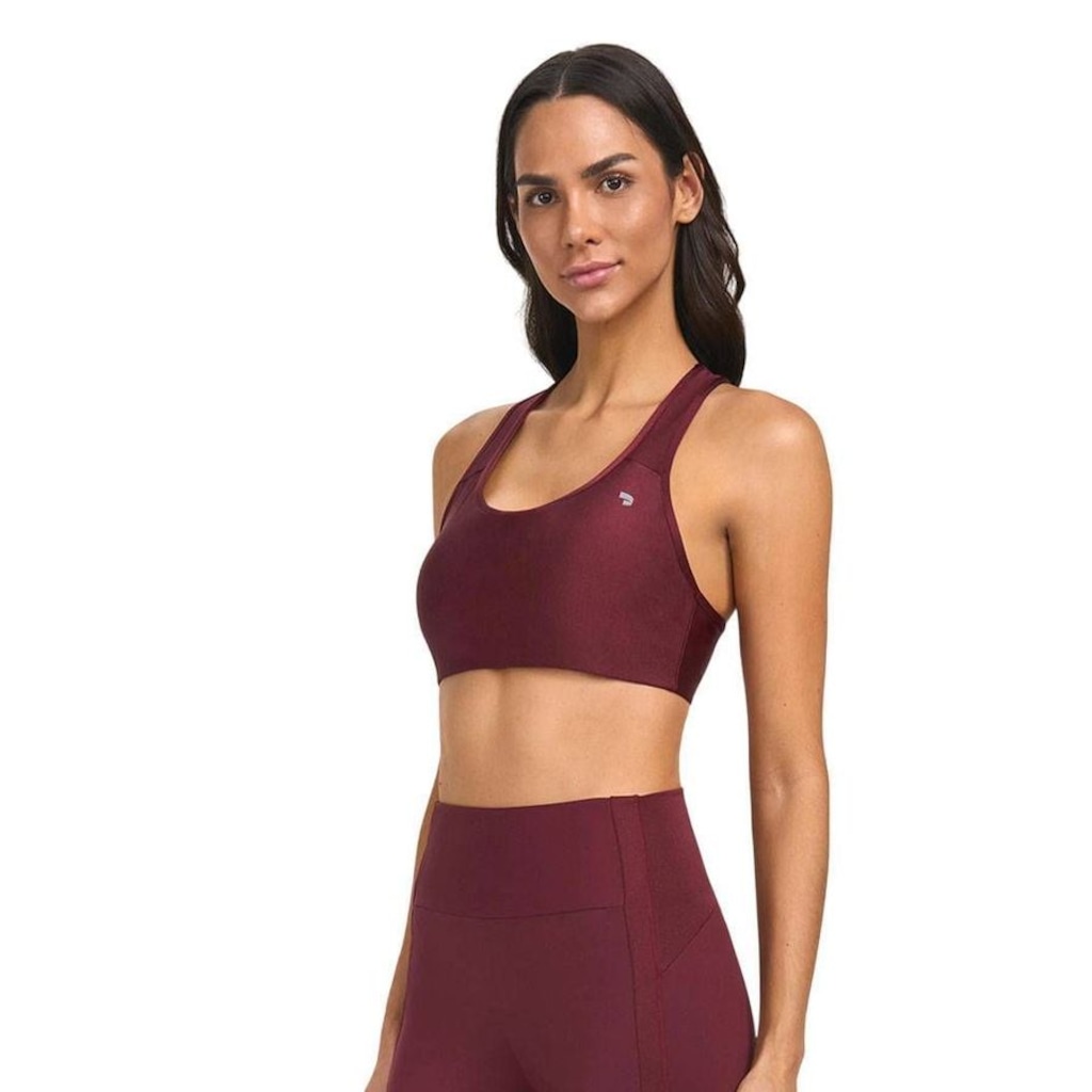 Top Alto Giro Eterno Shine Nadador - Feminino