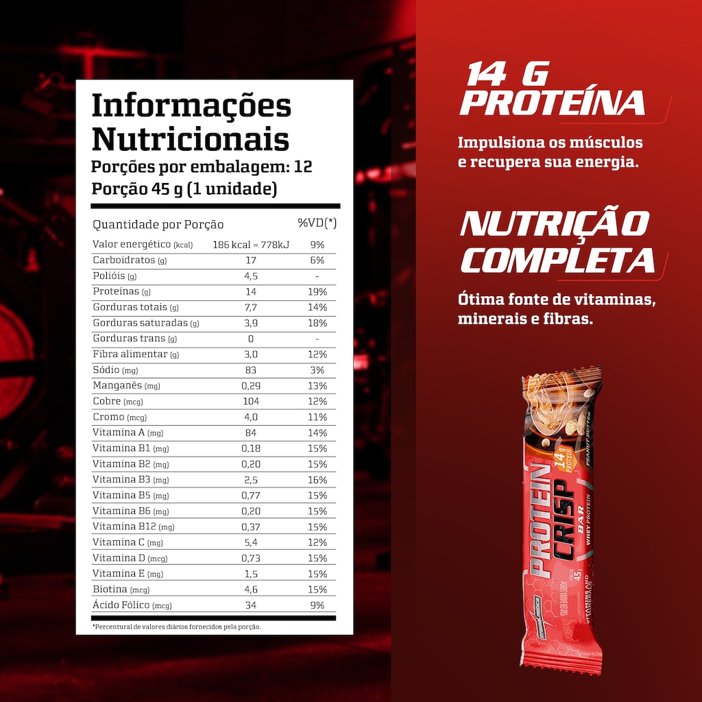 Imagem 3 do produto Protein Crisp Bar 1 un Integralmedica