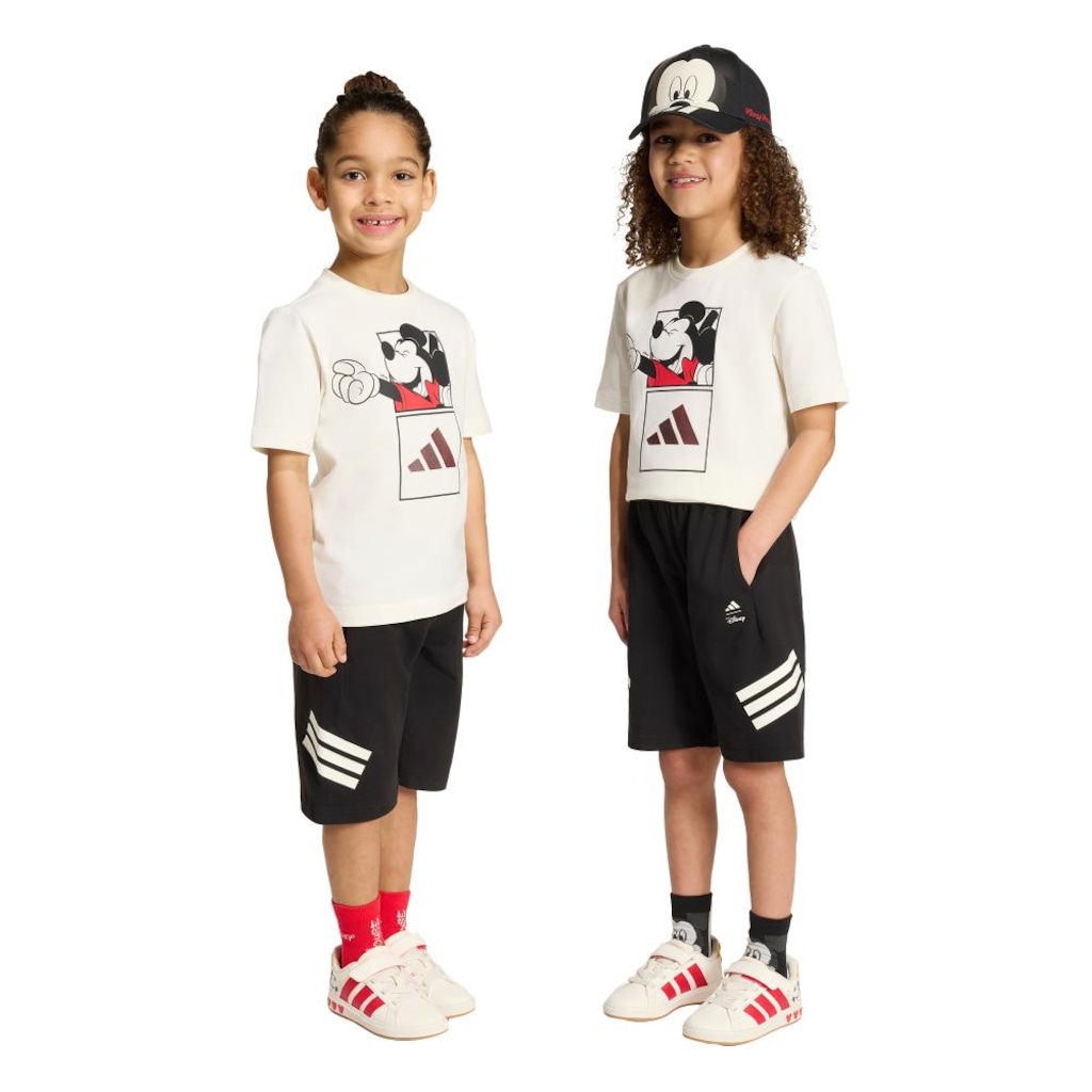 Conjunto Camiseta adidas + Bermuda Disney Mickey Mouse Infantil