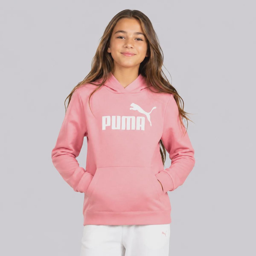 Blusão de Moletom Puma Ess No.1 Logo Hoodie Infantil