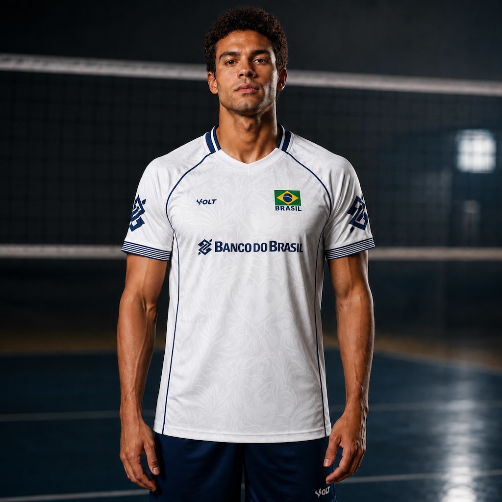 Imagem 4 do produto Camisa do Brasil Vôlei 2026 Jogo 3 Volt - Masculina