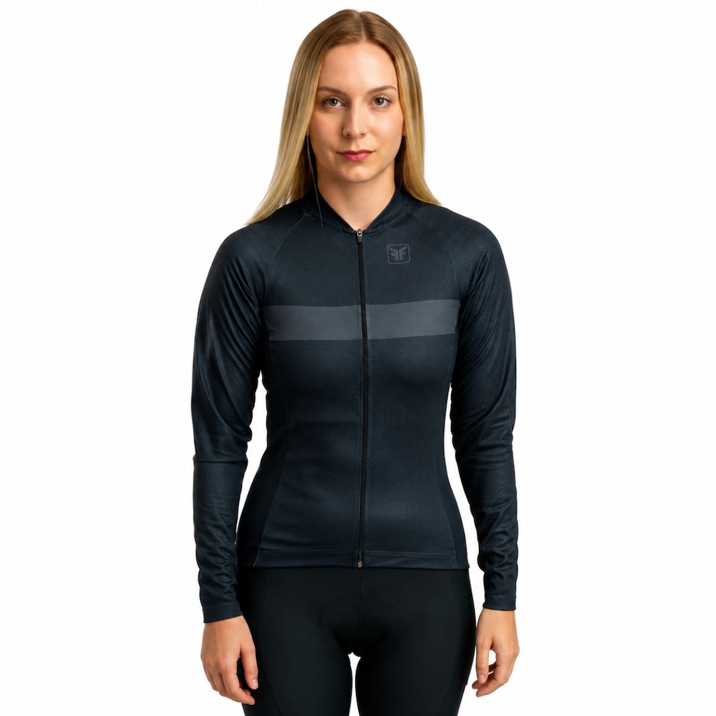 Camiseta Manga Longa Ciclismo Free Force - Feminina