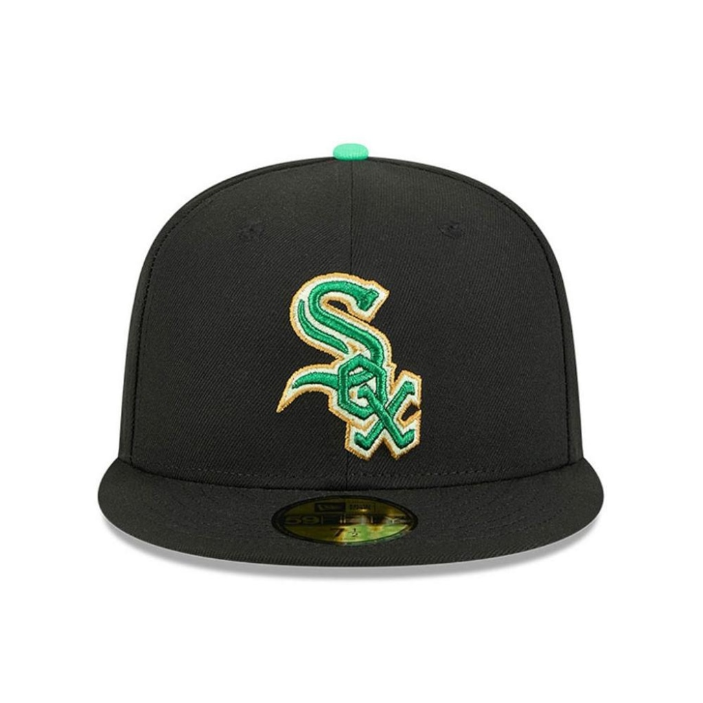 Boné Adulto New Era 5950 Chicago White Sox St. Patricks Day Aba Curva