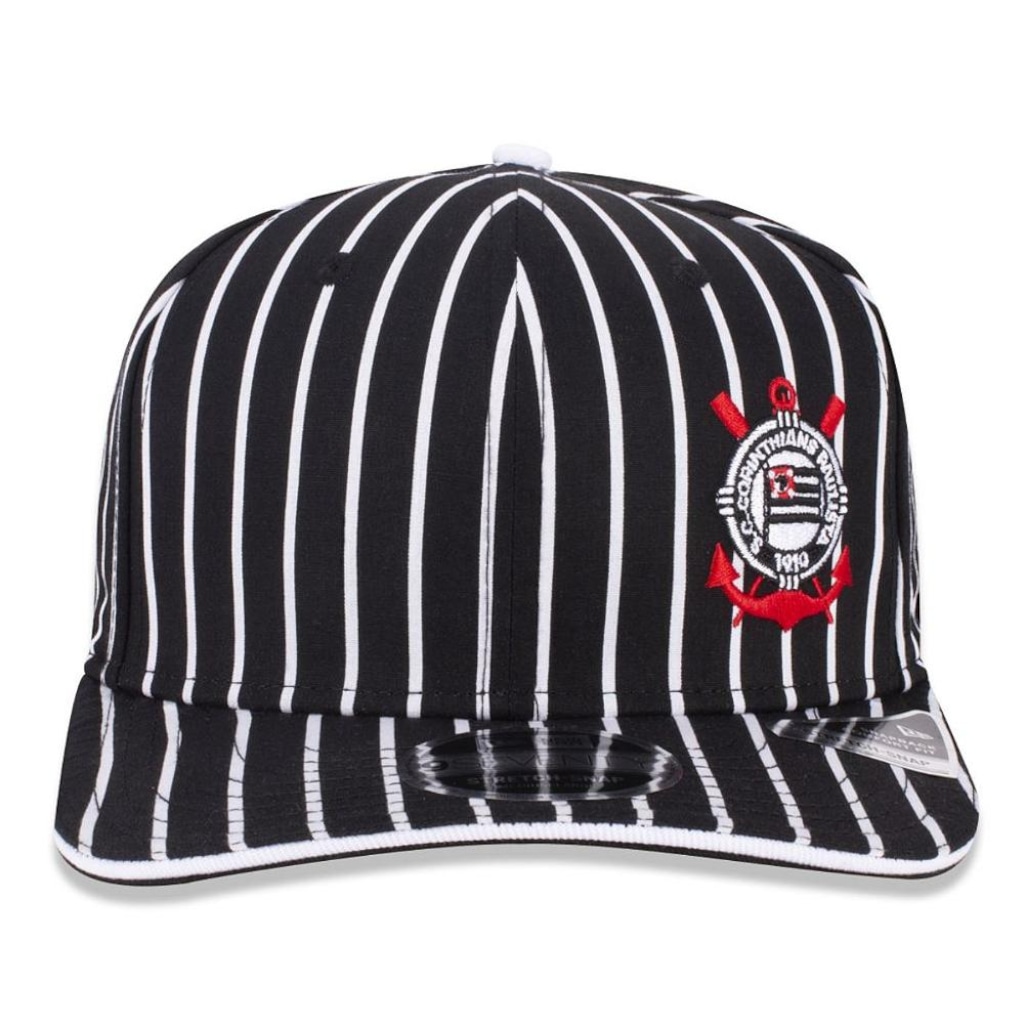 Boné Adulto do Corinthians New Era 970 Aba Reta