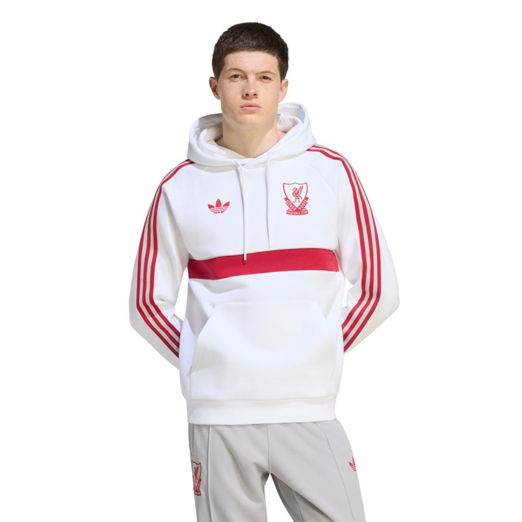Blusão com Capuz Liverpool FC Originals adidas Masculino