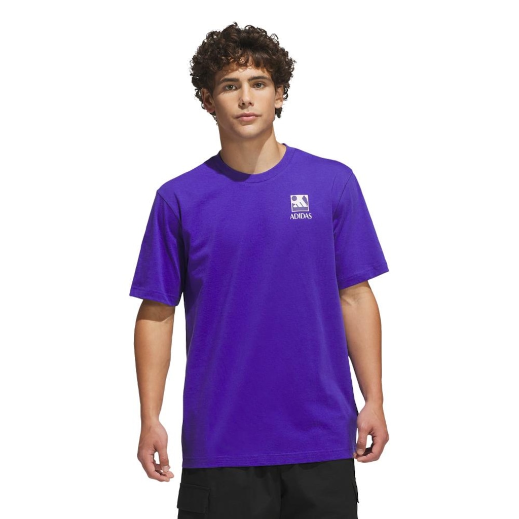 Camiseta Estampada adidas Emblema Masculina