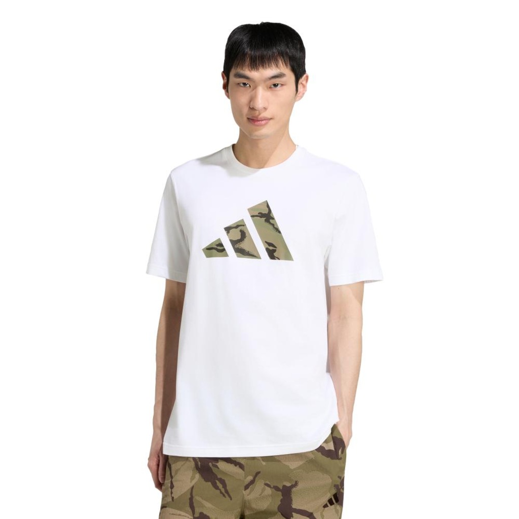 Camiseta Estampada Camo Três Barras adidas Masculina