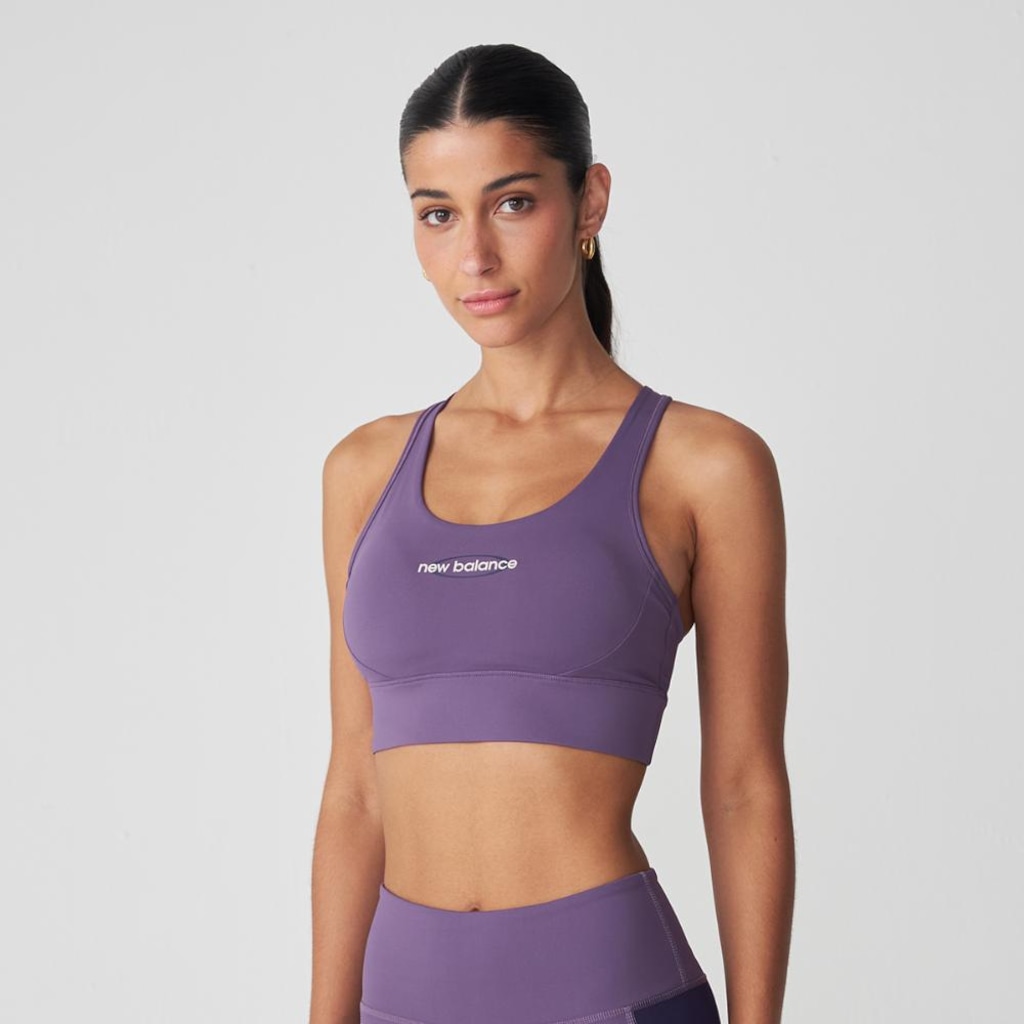 Top New Balance Graphic Sports Bra Feminino