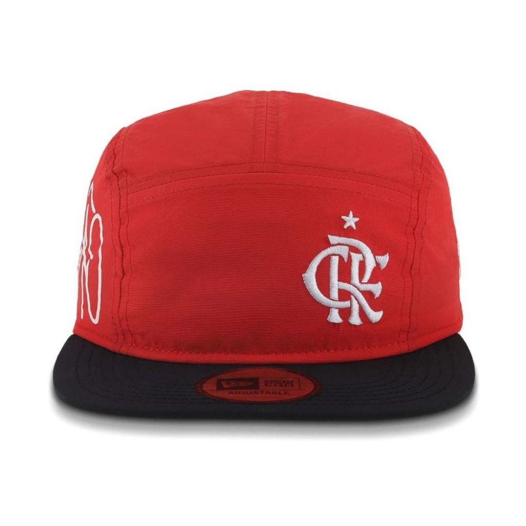 Boné Adulto do Flamengo New Era Camper Aba Reta