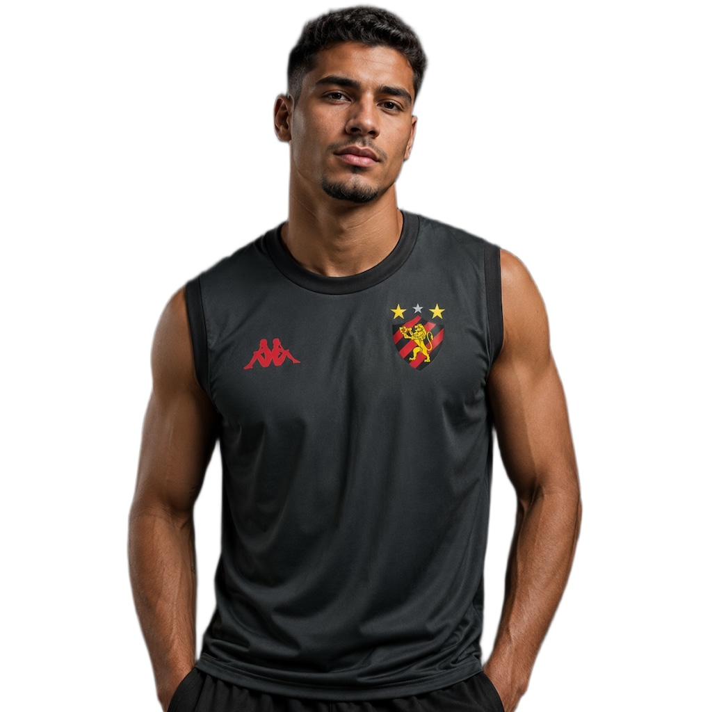 Imagem 2 do produto Camiseta Regata Sport Recife 26/27 Supporter Essence Kappa - Masculina