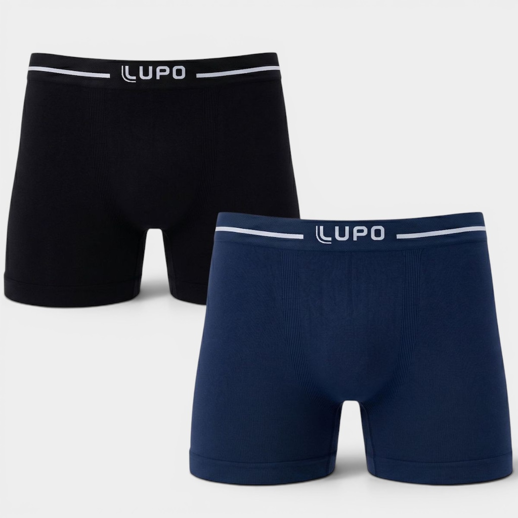 Kit 2 Cuecas Boxer Lupo Microfibra - Adulto
