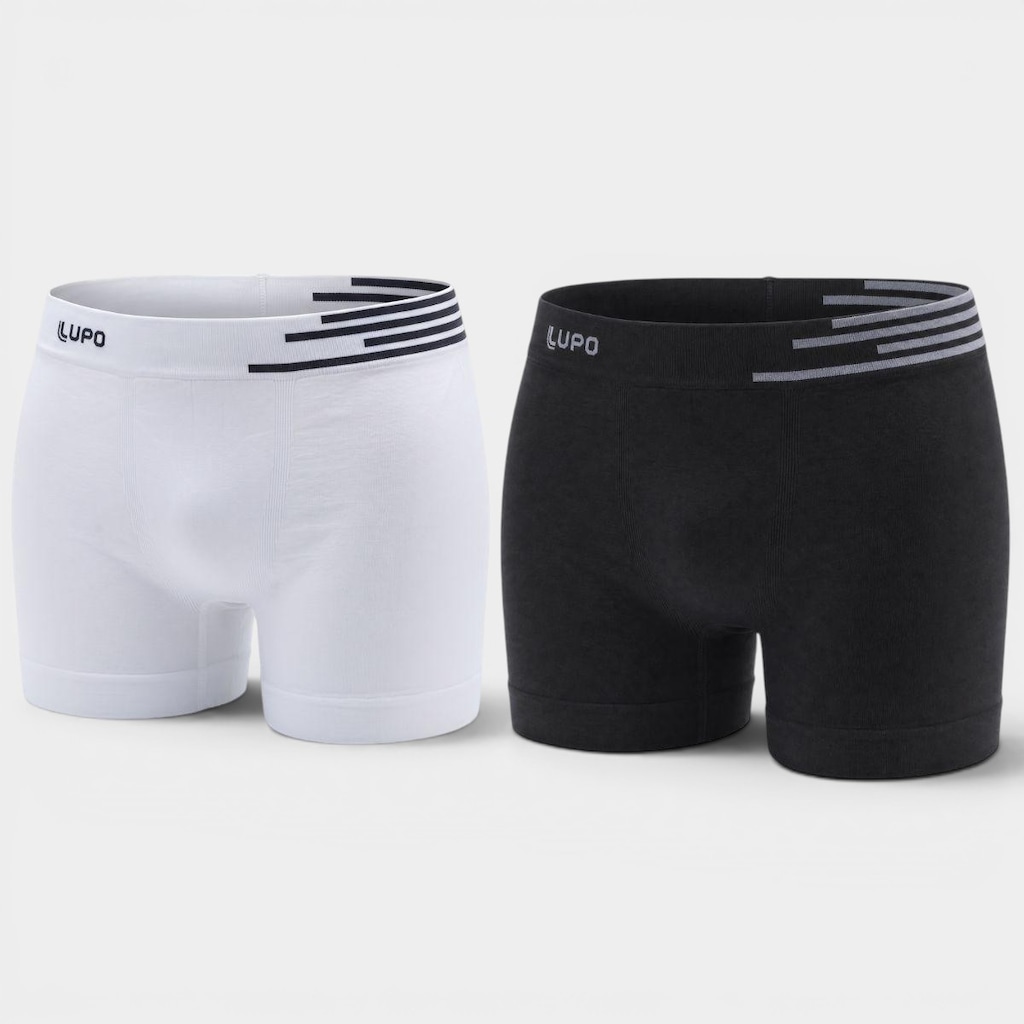 Imagem 3 do produto Kit 2 Cuecas Boxer Lupo Microfibra - Adulto