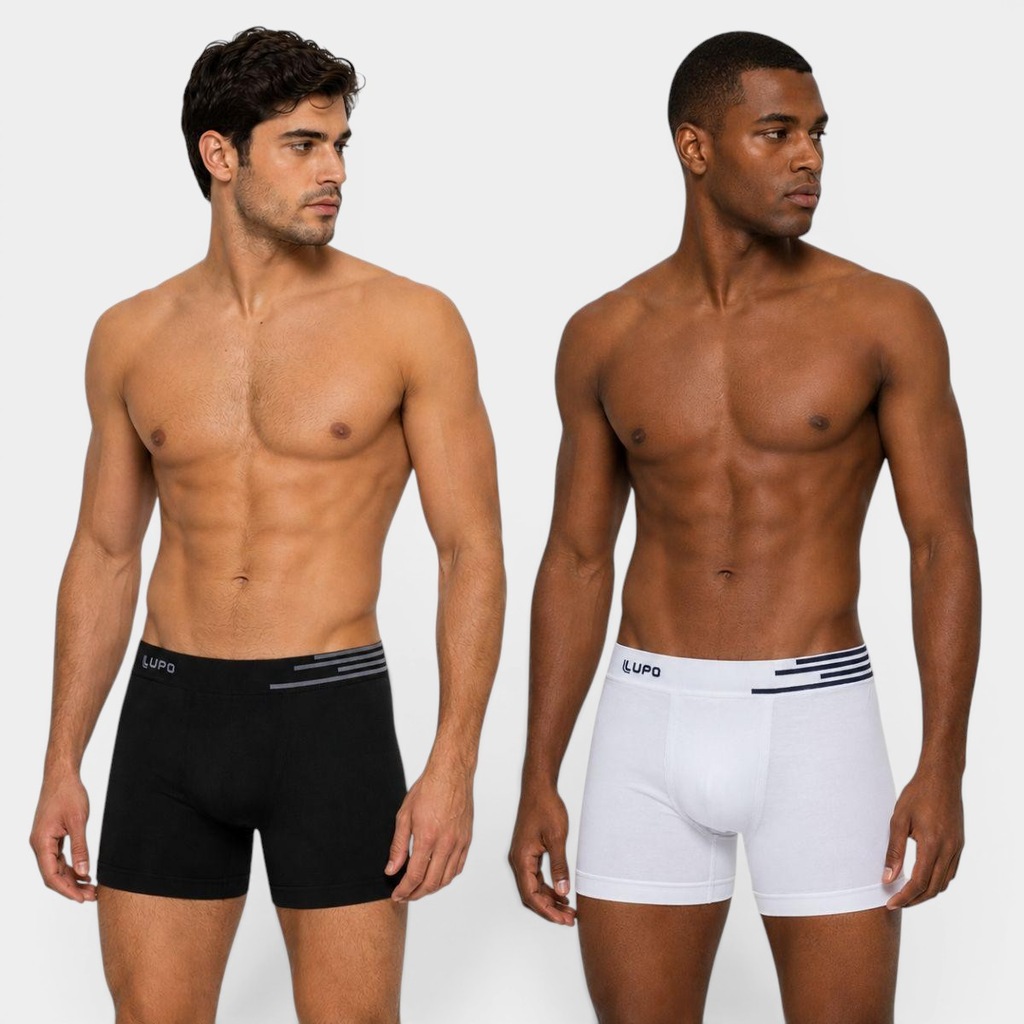 Imagem 5 do produto Kit 2 Cuecas Boxer Lupo Microfibra - Adulto