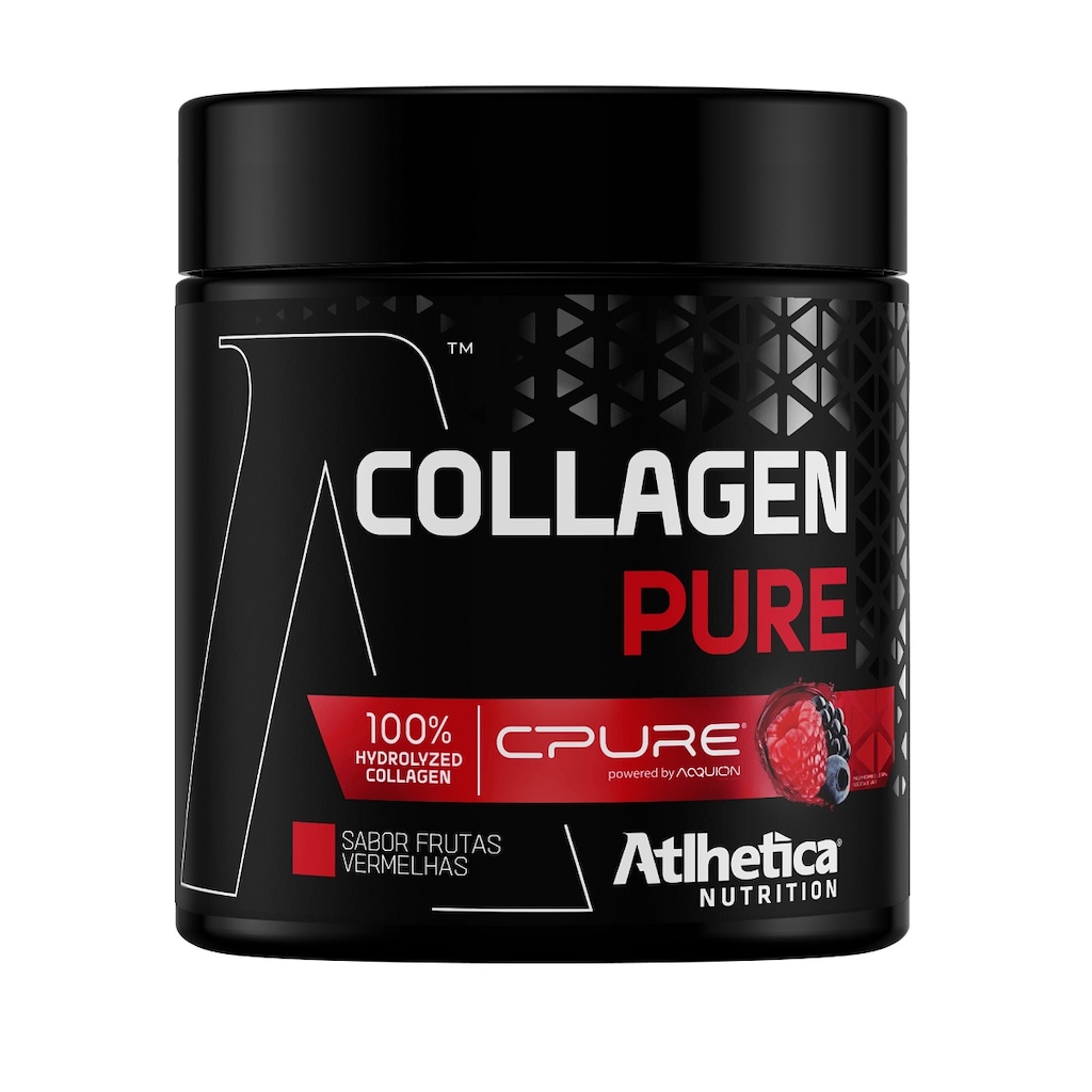 Collagen Pure Atlhetica Nutrition Mix Berries Frutas Vermelhas - 210g