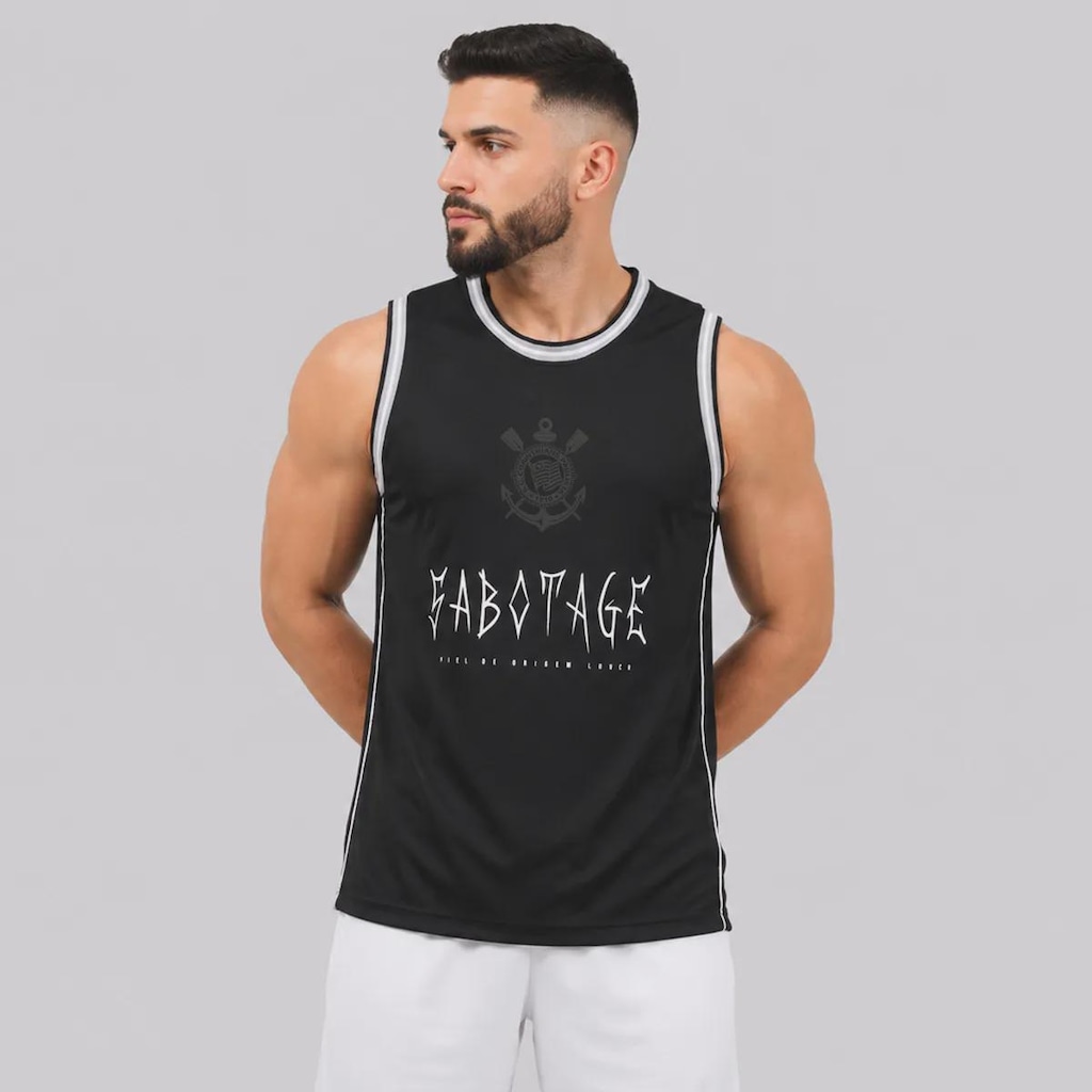 Camiseta Regata do Corinthians X Sabotage Masculina