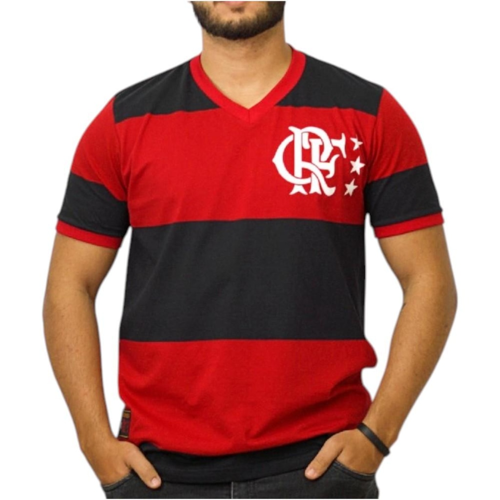 Camisa do Flamengo Retrô Libertadores 1981 Braziline - Masculina